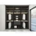 MDF Sliding Door Glass Bedroom Walk In Wardrobe